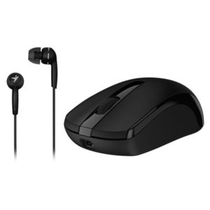 GENIUS MH-8100 COMBO WIRELESS MOUSE with HEADSET BLACK