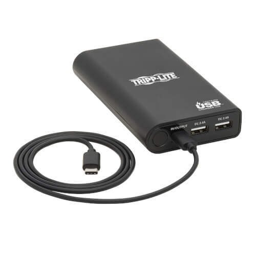 TRIPPLITE UPB-10K0-2U1C Portable Charger - 2x USB-A, USB-C with PD Charging, 10,050mAh Power Bank, Lithium-Ion, USB-IF - Image 5