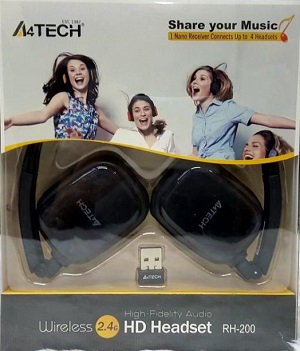 A4TECH RH-200 WIRELESS HD HEADSET with MIC - Image 2
