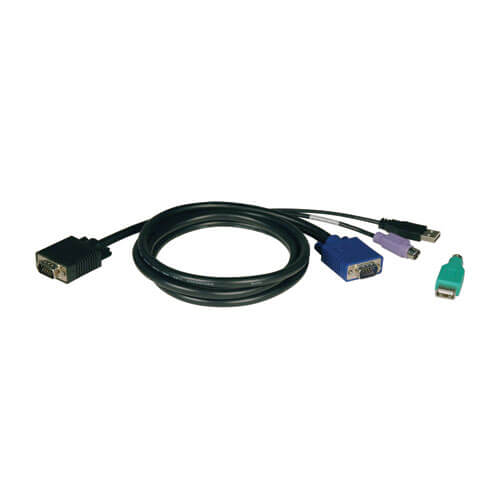 TRIPPLITE P780-006 USB/PS2 Combo Cable Kit for NetController KVM Switches B040-Series and B042-Series,1.83m