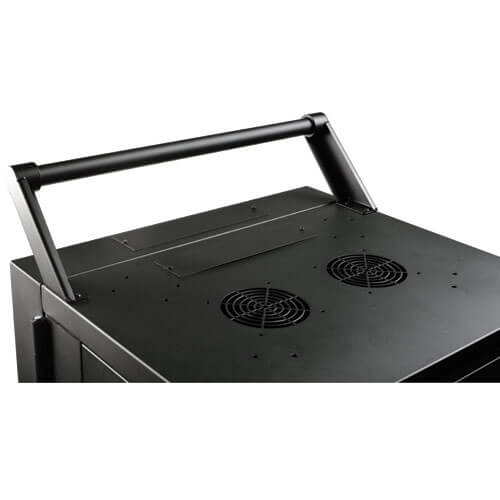 TRIPPLITE CSHANDLEKIT Mobile Cart Conversion Kit with Handle, Casters and Power Cord Manager for Tablet/Chromebook Charging Stations - Image 3
