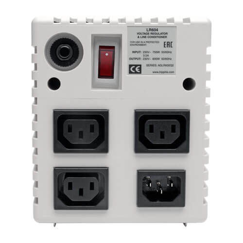 TRIPPLITE LR604 600W 230V Power Conditioner with Automatic Voltage Regulation (AVR) - Image 2