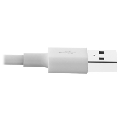 TRIPPLITE M100-003-WH USB-A to Lightning Sync/Charge Cable, MFi Certified - White, M/M, USB 2.0, 3ft. - Image 4