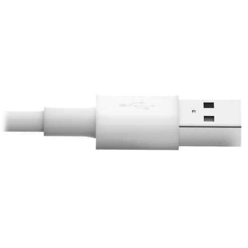TRIPPLITE M100-006-WH USB-A to Lightning Sync/Charge Cable, MFi Certified - White, M/M, USB 2.0, 1.83m - Image 4
