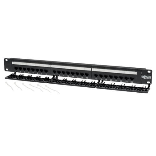 TRIPPLITE N252-024  24-Port 1U Rack-Mount Cat6/Cat5 110 Patch Panel, 568B, RJ45 Ethernet - Image 3
