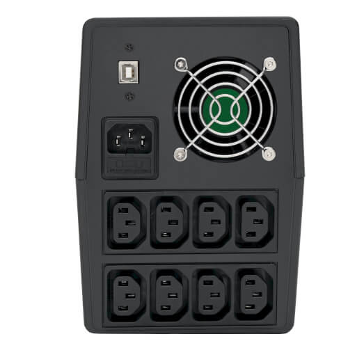 TRIPPLITE OMNIVSX1500 1.5kVA 900W Line-Interactive UPS with 8 C13 Outlets - AVR, 230V, C14 Inlet, LCD, USB, Tower - Image 3