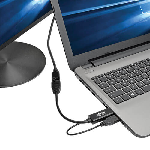 TRIPPLITE P130-06N-DP-V2 4K HDMI to DisplayPort Active Adapter Video Converter with USB Power, HDMI to DisplayPort (M/F), 4K 30Hz,15.24cm - Image 2