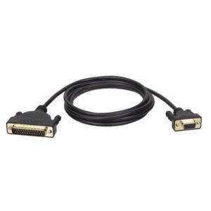 TRIPPLITE P404-006 AT Serial Modem Gold Cable (DB25 to DB9 M/F), 1.83m
