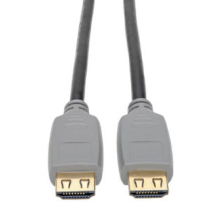 TRIPPLITE P568-02M-2A 4K HDMI Cable (M/M) - 4K 60 Hz, HDR, 4:4:4, Gripping Connectors, Black, 2m