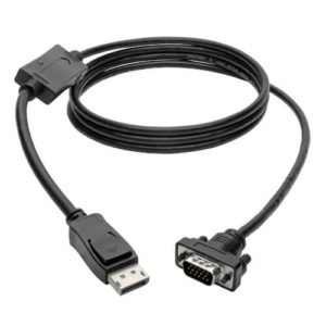 TRIPPLITE P581-006-VGA DisplayPort to VGA Active Adapter Cable (DP with Latches to HD15 M/M)1.8m