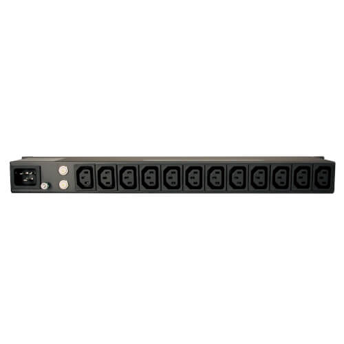 TRIPPLITE PDU12IEC Basic PDU, 14 Outlets (12 C13 & 2 C19), C20 16A Input, 1U Rack-Mount - Image 2