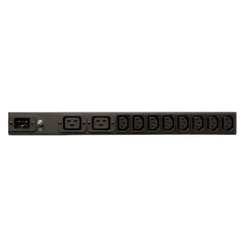 TRIPPLITE PDUH20DV Basic PDU, 14 Outlets (12 C13 & 2 C19), C20 with L6-20P Adapter, 12 ft. (3.66 m) Cord, 1U Rack-Mount - Image 3