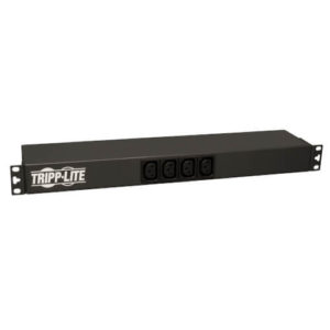 TRIPPLITE PDUH20DV Basic PDU, 14 Outlets (12 C13 & 2 C19), C20 with L6-20P Adapter, 12 ft. (3.66 m) Cord, 1U Rack-Mount