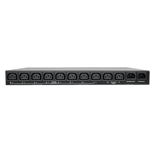 TRIPPLITE PDUMH15HVATNET 2.4kW Single-Phase Switched ATS PDU, Two 200-240V C14 Inlets, 10 C13 Outputs, 1U - Image 3