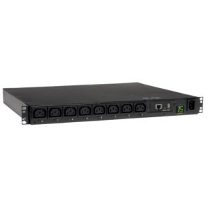 TRIPPLITE PDUMH15HVNET 2.5kW Single-Phase 208/230V Switched PDU 8 C13 Outlets, C14 Input 2m Cord, 1U Rack-Mount