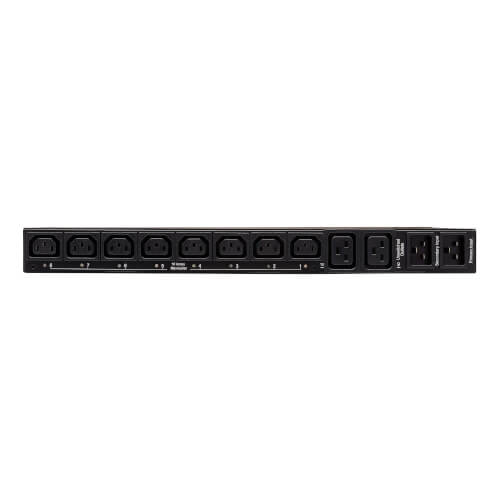 TRIPPLITE PDUMH20HVATNET 3.8kW Single-Phase Switched ATS PDU, Two 200-240V C20 Inlets, 8 C13 & 2 C19 Outputs 1U - Image 2