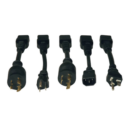 TRIPPLITE PDUNV PDU, 14 Outlets (12 C13 & 2 C19), C20 with 5 Adapters, 10 ft. (3.05 m) Cord, 1U Rack-Mount - Image 3