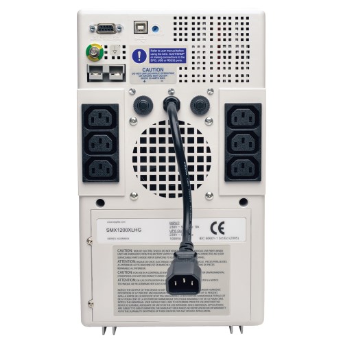 TRIPPLITE SMX1200XLHG SmartPro 230V 1kVA 750W Medical-Grade Line-Interactive Tower UPS with 6 Outlets - Image 2