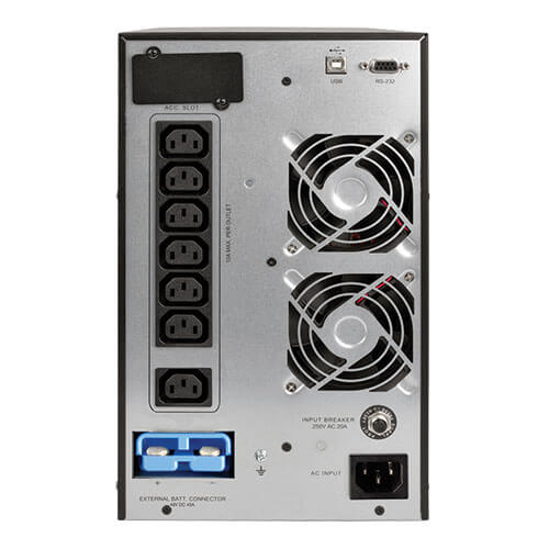 TRIPPLITE SUINT2000XLCD SmartOnline 230V 2kVA 1800W On-Line Double-Conversion UPS, Tower, Extended Run - Image 3