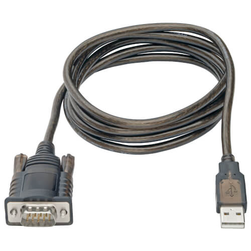 TRIPPLITE U209-005-COM RS232 to USB Adapter Cable with COM Retention (USB-A to DB9 M/M), FTDI, 1.52m - Image 2
