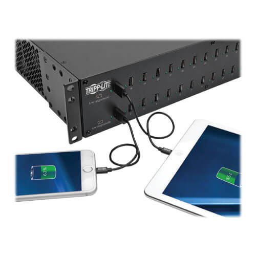 TRIPPLITE U280-032-RMINT 32-Port USB Charging Station with Syncing, 230V, 5V 80A (400W) USB Charger Output, 2U Rack-Mount - Image 6