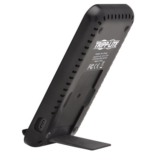 TRIPPLITE U280-Q01ST-BK Wireless Charging Stand - 10W Fast Charging, Apple and Samsung Black