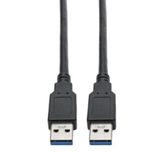TRIPPLITE U325-006 USB 3.0 SuperSpeed A/A Cable for USB 3.0 All-in-One Keystone/Panel Mount Couplers (M/M), Black, 1.83m