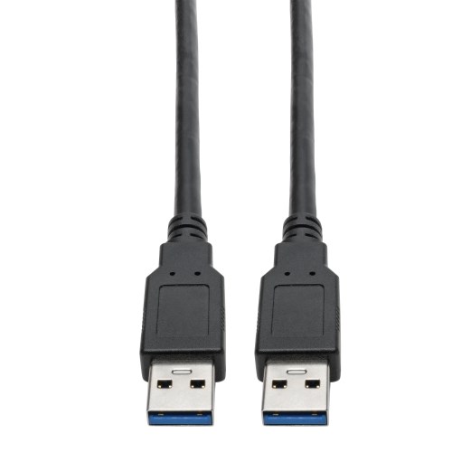 TRIPPLITE U325-006 USB 3.0 SuperSpeed A/A Cable for USB 3.0 All-in-One Keystone/Panel Mount Couplers (M/M), Black, 1.83m
