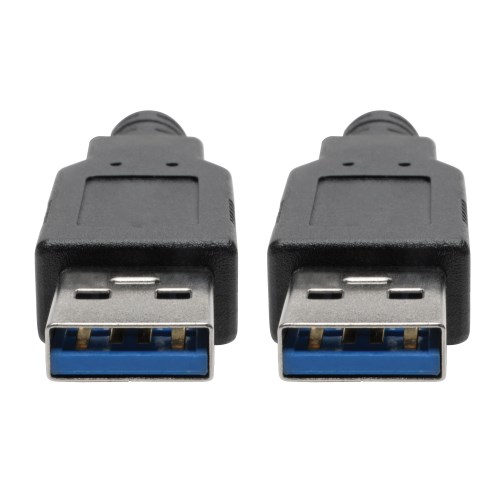 TRIPPLITE U325-006 USB 3.0 SuperSpeed A/A Cable for USB 3.0 All-in-One Keystone/Panel Mount Couplers (M/M), Black, 1.83m - Image 3