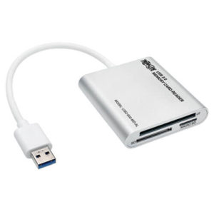 TRIPPLITE U352-000-MD-AL USB 3.0 SuperSpeed Multi-Drive Memory Card Reader/Writer, Aluminum Case