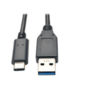 TRIPPLITE U428-003 USB-C to USB-A Cable (M/M), USB 3.1 Gen 1 (5 Gbps), Thunderbolt 3 Compatible, 0.91m