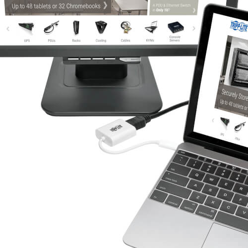 TRIPPLITE U444-06N-DP-AM USB-C to Displayport Adapter - DP 1.2, 4K60 - Image 2