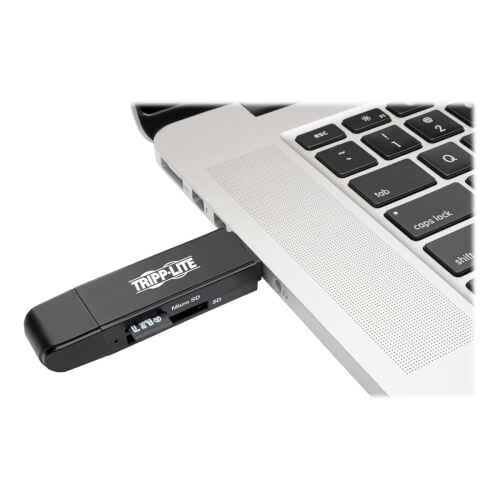 TRIPPLITE U452-000-SD-A USB-C Memory Card Reader, 2-in-1 USB-A/USB-C, USB 3.1 Gen 1 - Image 3