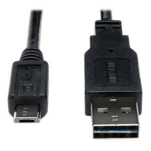 TRIPPLITE UR050-006-24G Universal Reversible USB 2.0 Cable, 28/24AWG (Reversible A to 5Pin Micro B M/M), 1.83m