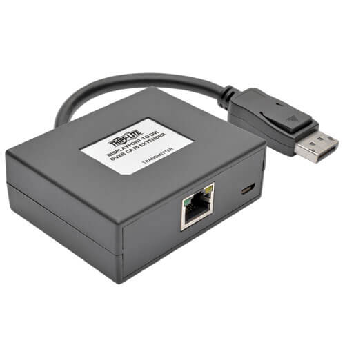 TRIPPLITE B150-1A1-DVI DisplayPort to DVI over Cat5/6 Active Extender Kit, Pigtail Transmitter/Receiver for Video/Audio, 38m - Image 3