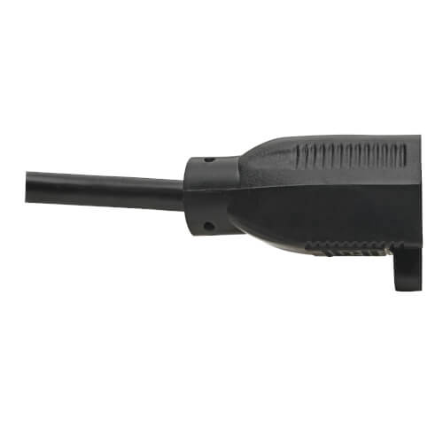 TRIPPLITE P002-001-10A NEMA 5-15R to C14 Computer AC Power Cable - 10A, 125V, 18 AWG, 0.31m Black - Image 3