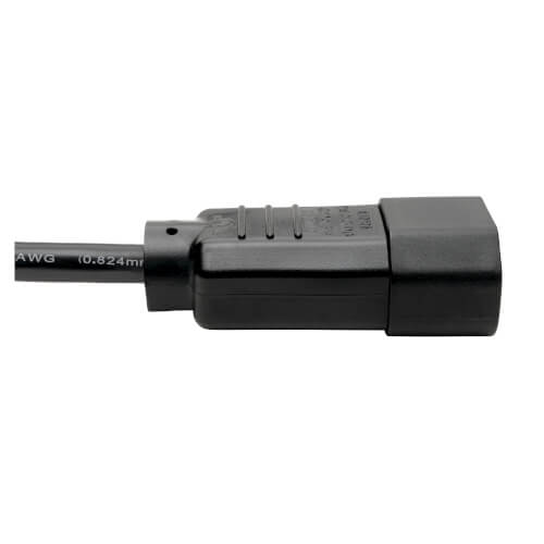 TRIPPLITE P004-003 PDU Power Cord, C13 to C14 - 10A, 250V, 18 AWG, 0.91 m Black - Image 3
