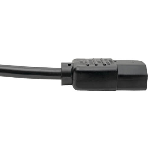 TRIPPLITE P004-003 PDU Power Cord, C13 to C14 - 10A, 250V, 18 AWG, 0.91 m Black - Image 4
