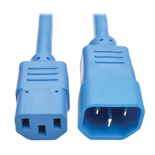 TRIPPLITE P004-006-ABL PDU Power Cord, C13 to C14 - 10A, 250V, 18 AWG, 1.83m Blue