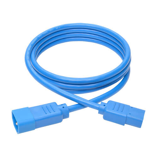 TRIPPLITE P004-006-ABL PDU Power Cord, C13 to C14 - 10A, 250V, 18 AWG, 1.83m Blue - Image 2
