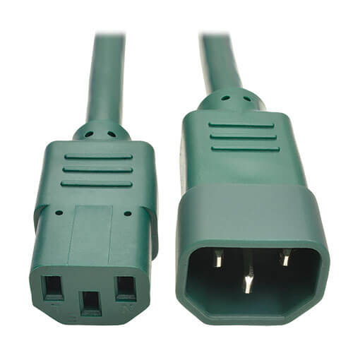 TRIPPLITE P004-006-AGN PDU Power Cord, C13 to C14 - 10A, 250V, 18 AWG, 1.83m Green