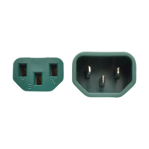 TRIPPLITE P004-006-AGN PDU Power Cord, C13 to C14 - 10A, 250V, 18 AWG, 1.83m Green - Image 3