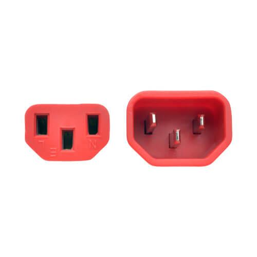 TRIPPLITE P004-006-ARD PDU Power Cord, C13 to C14 - 10A, 250V, 18 AWG, 1.83m Red - Image 3