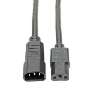 TRIPPLITE P005-002 PDU Power Cord, C13 to C14 - 15A, 250V, 14 AWG, 0.61m Black