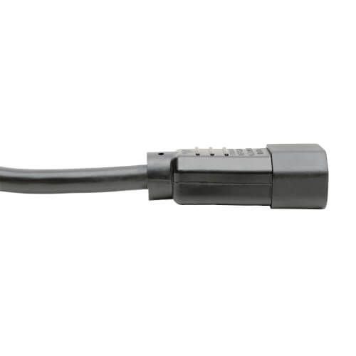 TRIPPLITE P005-002 PDU Power Cord, C13 to C14 - 15A, 250V, 14 AWG, 0.61m Black - Image 3