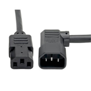 TRIPPLITE P005-006-14LA PDU Power Cord, C13 to Left-Angle C14 - 15A, 250V, 14 AWG, 1.83m Black