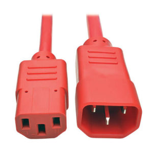 TRIPPLITE P005-006-ARD PDU Power Cord, C13 to C14 - 15A, 250V, 14 AWG, 1.83m Red