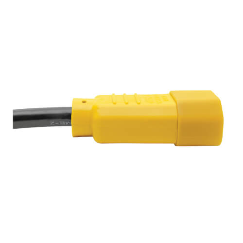 TRIPPLITE P005-006-YW PDU Power Cord, C13 to C14 - 15A, 250V, 14 AWG, 1.83m Yellow Plugs - Image 3