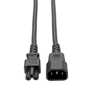 TRIPPLITE P014-006 Laptop Power Adapter Cord, C14 to C5 Adapter - 2.5A, 250V, 18 AWG, 1.83m Black