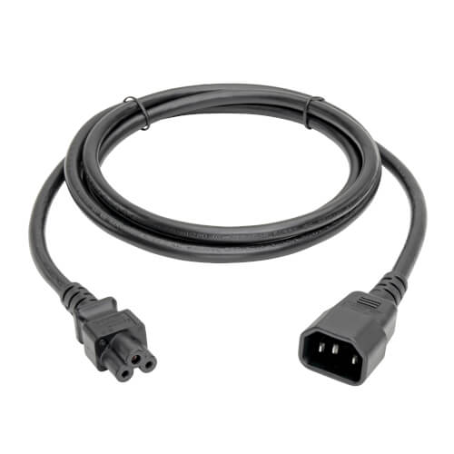 TRIPPLITE P014-006 Laptop Power Adapter Cord, C14 to C5 Adapter - 2.5A, 250V, 18 AWG, 1.83m Black - Image 2